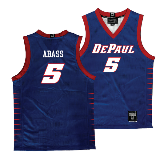 DePaul Men's Royal Basketball Jersey - Churchill Abass | #5