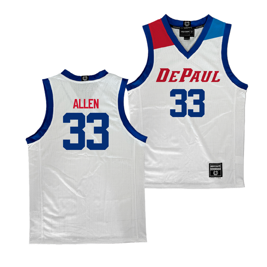 DePaul Women's Basketball White Jersey - Jorie Allen | #33