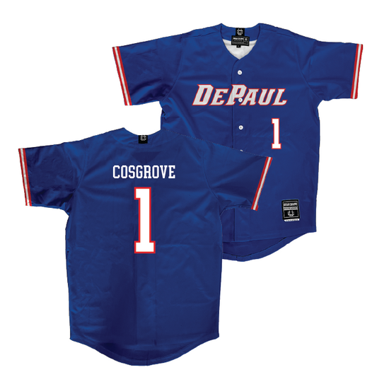 DePaul Softball Blue Jersey   - Baylee Cosgrove