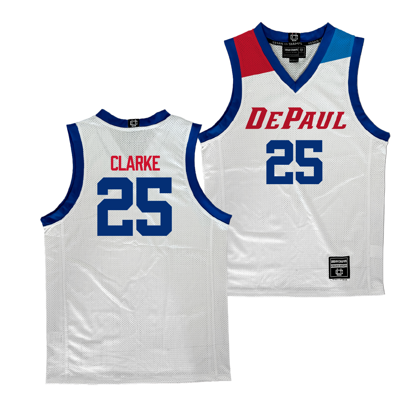 DePaul Women's Basketball White Jersey - Kate Clarke | #25