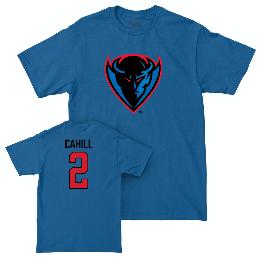 DePaul Women's Volleyball Royal Legacy Tee - Abby Cahill | #2 Youth Small