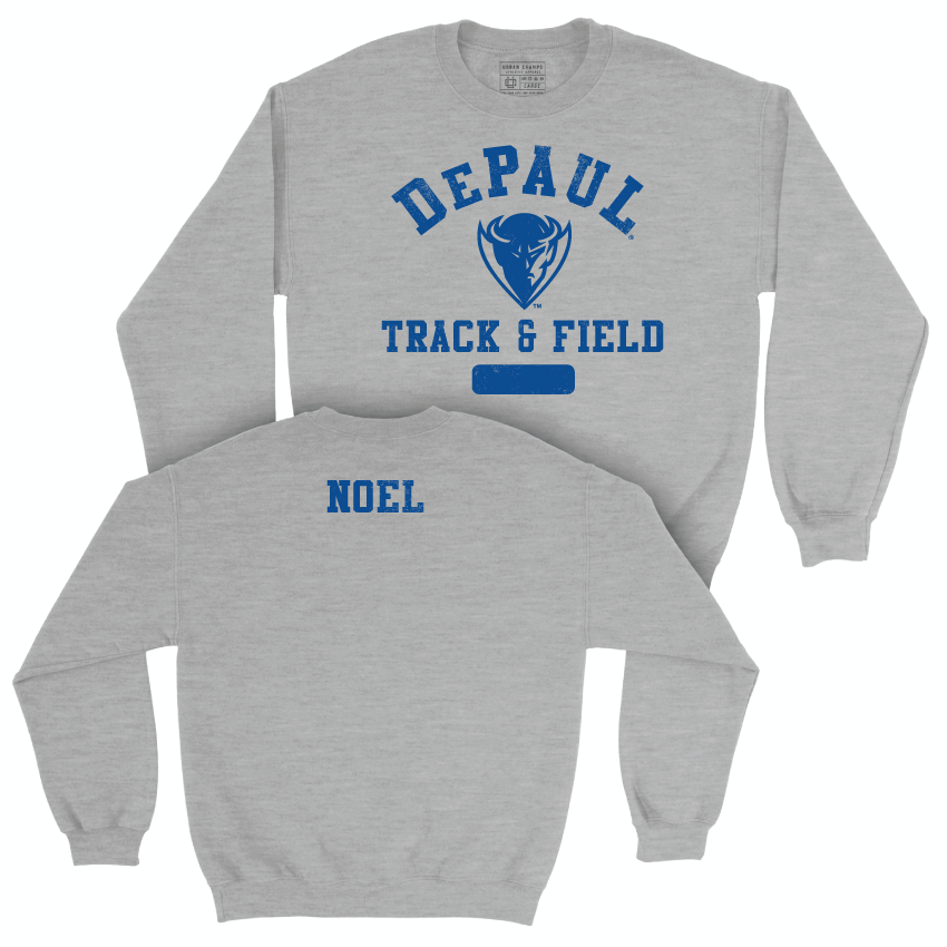 DePaul Women's Track & Field Sport Grey Varsity Crew - Ashley Noel Youth Small