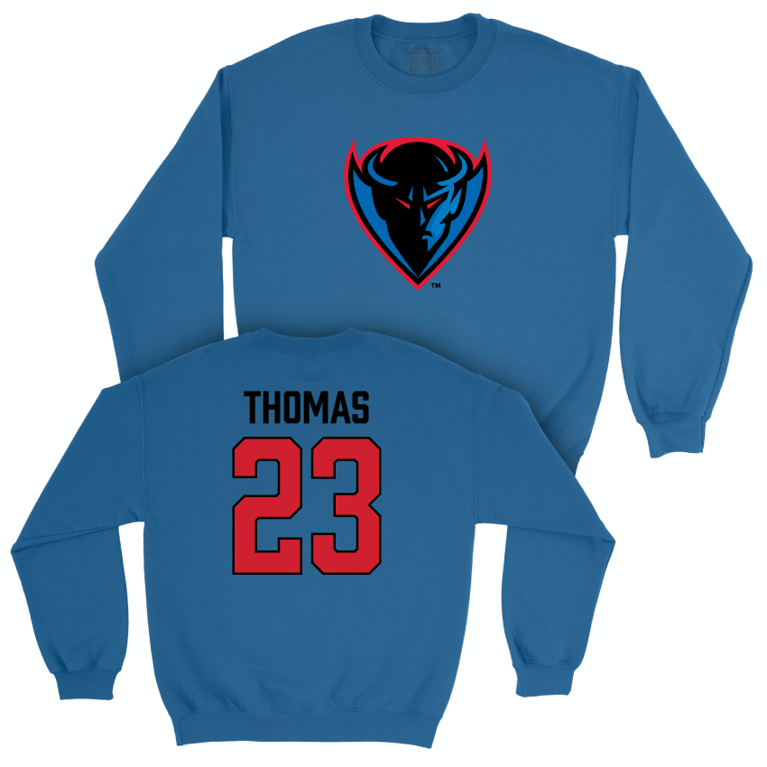 DePaul Men's Basketball Royal Legacy Crew - David Thomas | #23 Youth Small