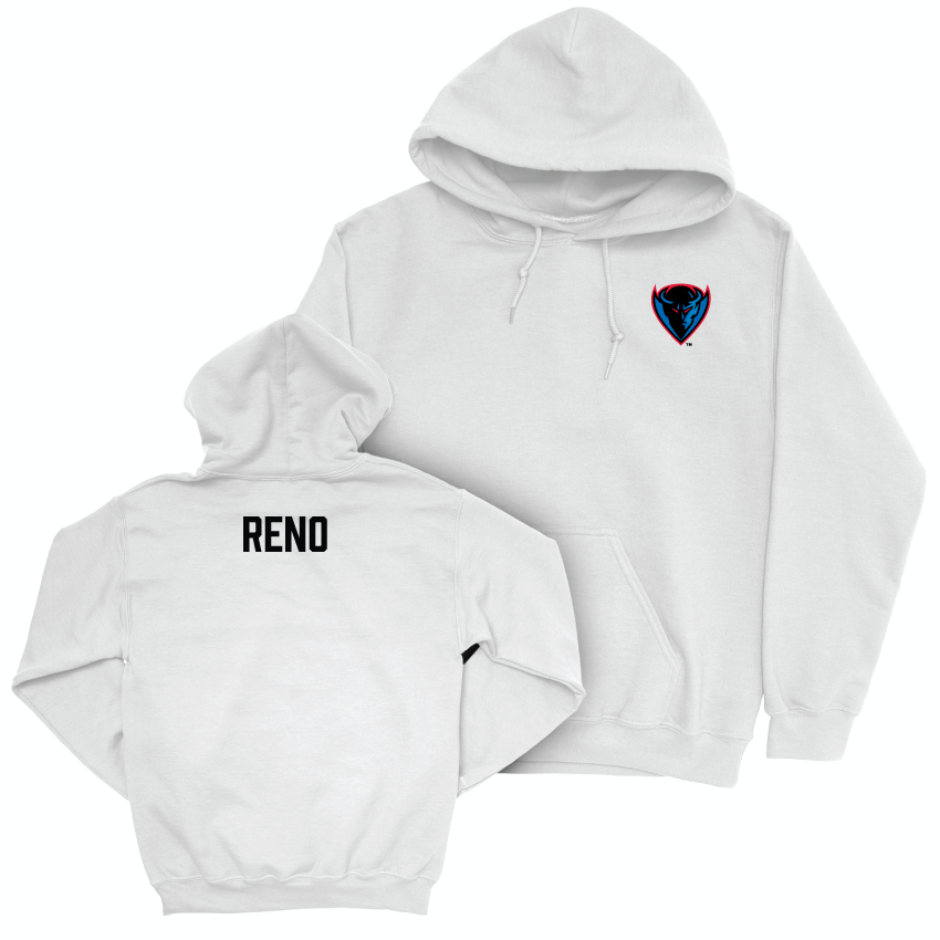 DePaul Women's Track & Field White Logo Hoodie - Eveline Reno Women's Track & Field Youth Small