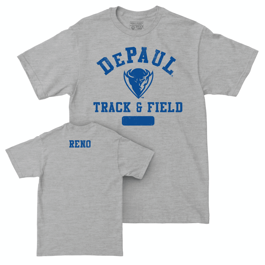 DePaul Women's Track & Field Sport Grey Varsity Tee - Eveline Reno Women's Track & Field Youth Small