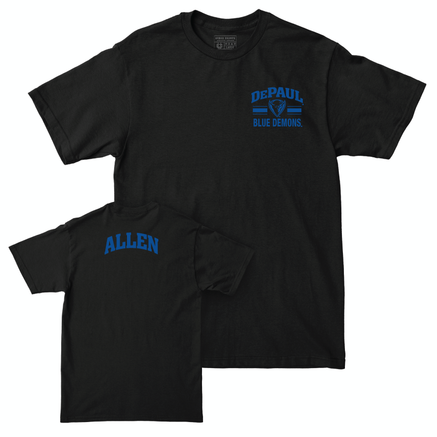 DePaul Women's Track & Field Black Victory Tee - Kashara Allen Women's Track & Field Youth Small