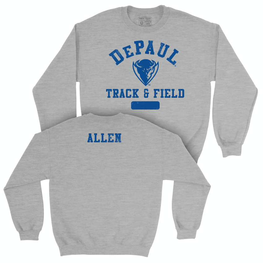 DePaul Women's Track & Field Sport Grey Varsity Crew - Kashara Allen Women's Track & Field Youth Small