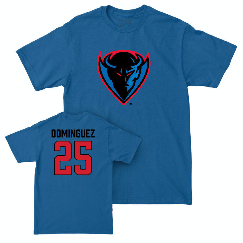 DePaul Women's Soccer Royal Legacy Tee - Nahla Dominguez | #25 Youth Small