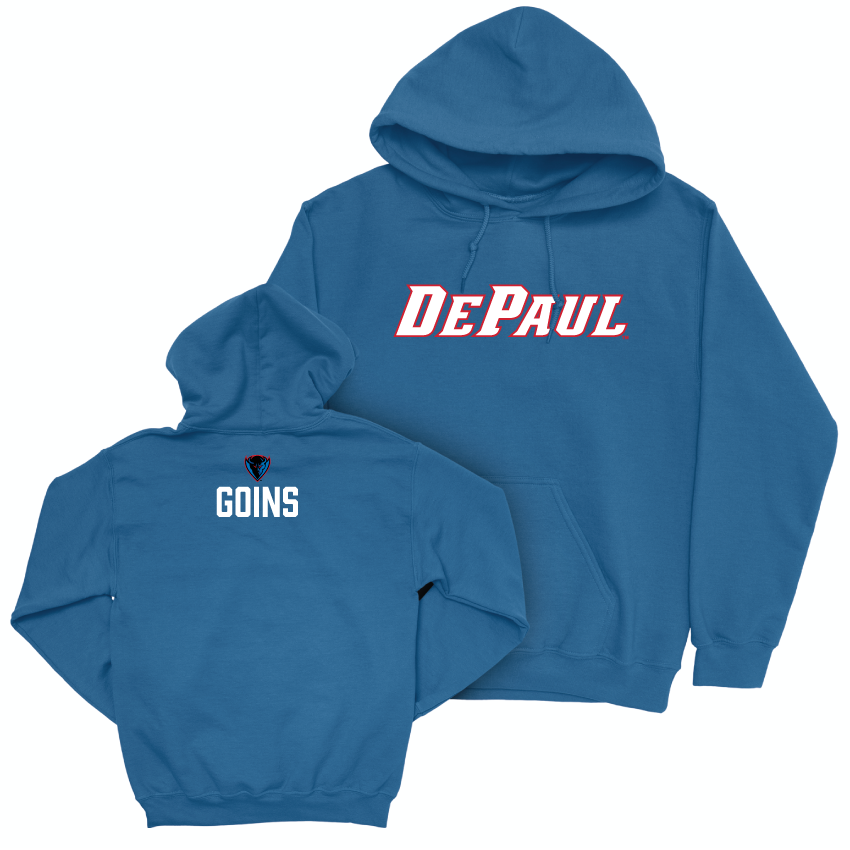 DePaul Men's Track & Field Royal Sideline Hoodie - Paul Goins Youth Small