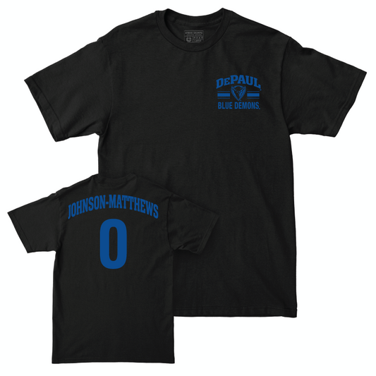 DePaul Women's Basketball Black Victory Tee - Taylor Johnson-Matthews | #0 Youth Small