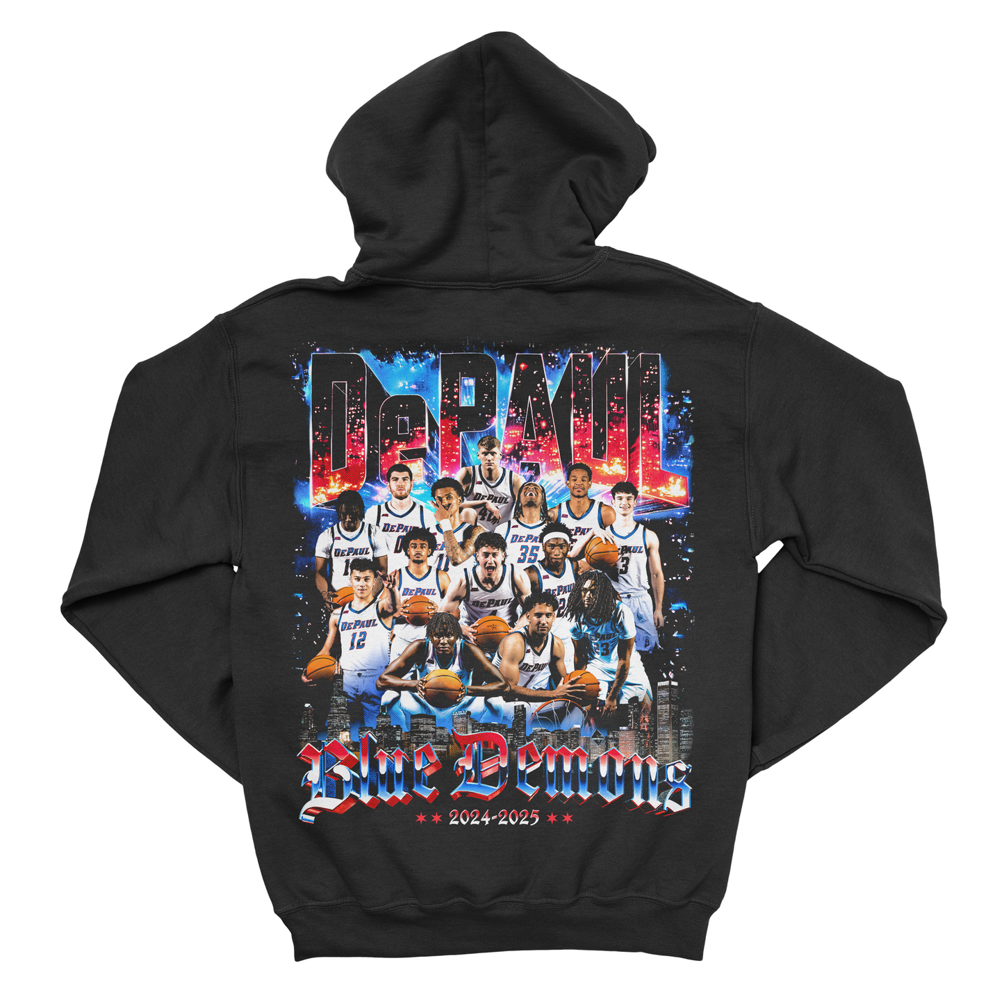 EXCLUSIVE RELEASE: DePaul Men's Basketball '24-25 Team Black Hoodie