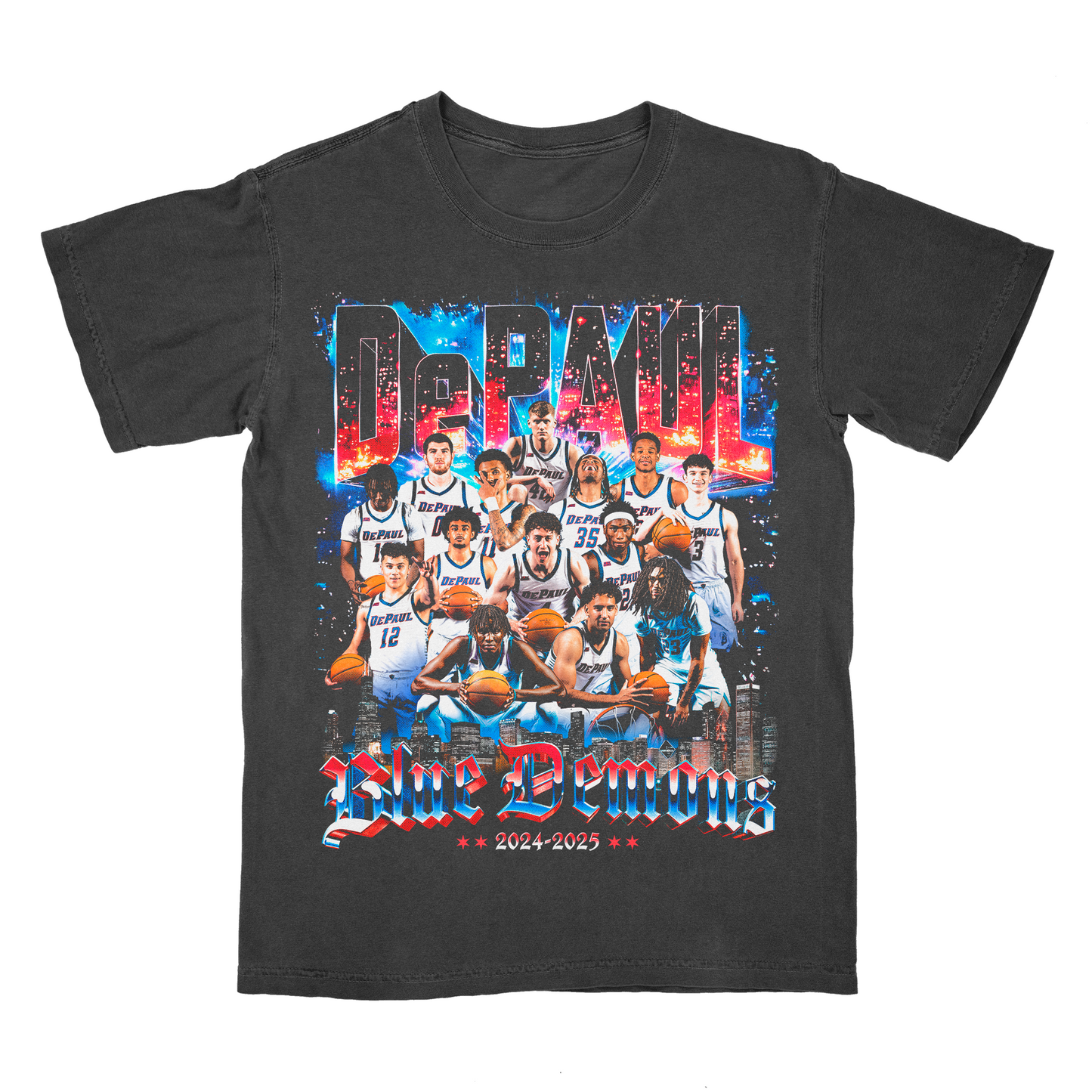 EXCLUSIVE RELEASE: DePaul Men's Basketball '24-25 Team Pepper Tee