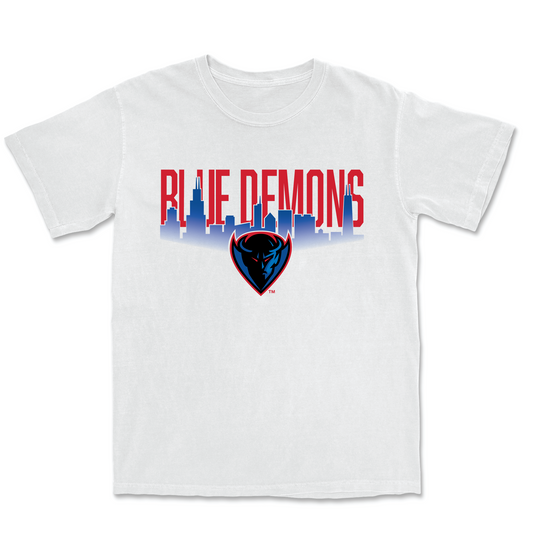 Track & Field White Skyline Comfort Colors Tee - Darius Brown