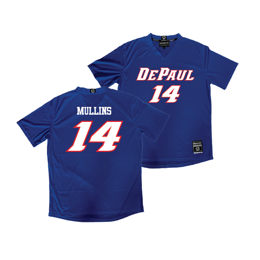 DePaul Men's Soccer Navy Blue Jersey - Liam Mullins | #14