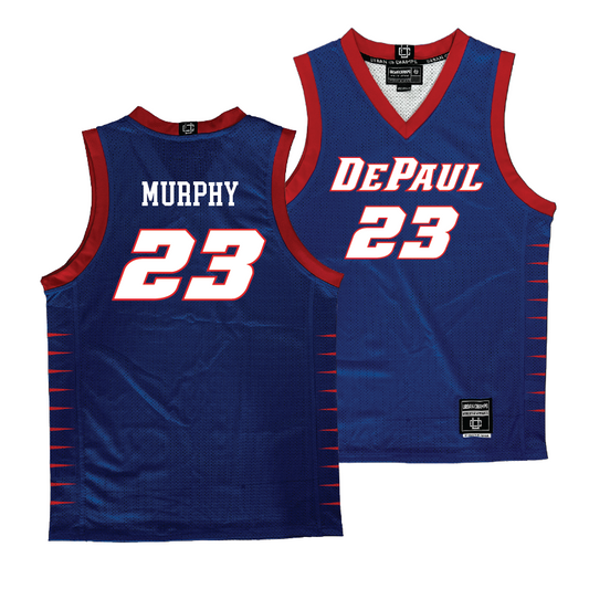 DePaul Men's Royal Basketball Jersey - Caleb Murphy | #23