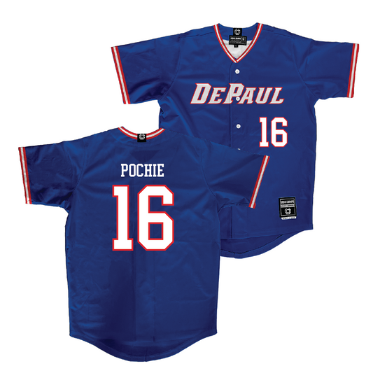 DePaul Softball Blue Jersey - Abbey Pochie | #16