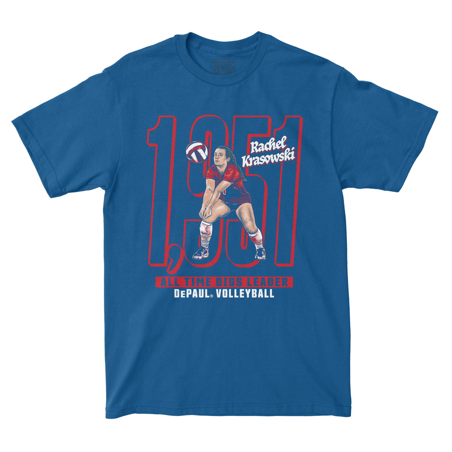 EXCLUSIVE RELEASE: Rachel Krasowski 1,951 Blue Tee