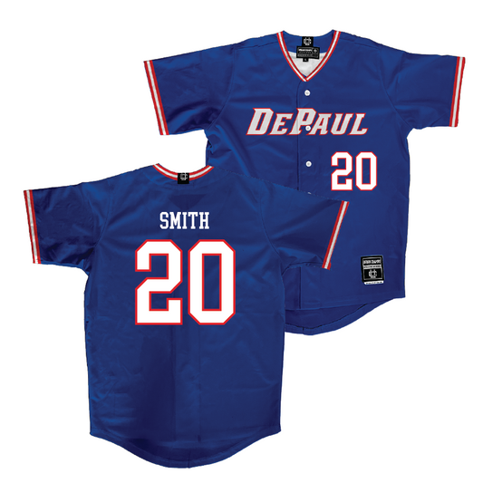 DePaul Softball Blue Jersey - Brenna Smith | #20