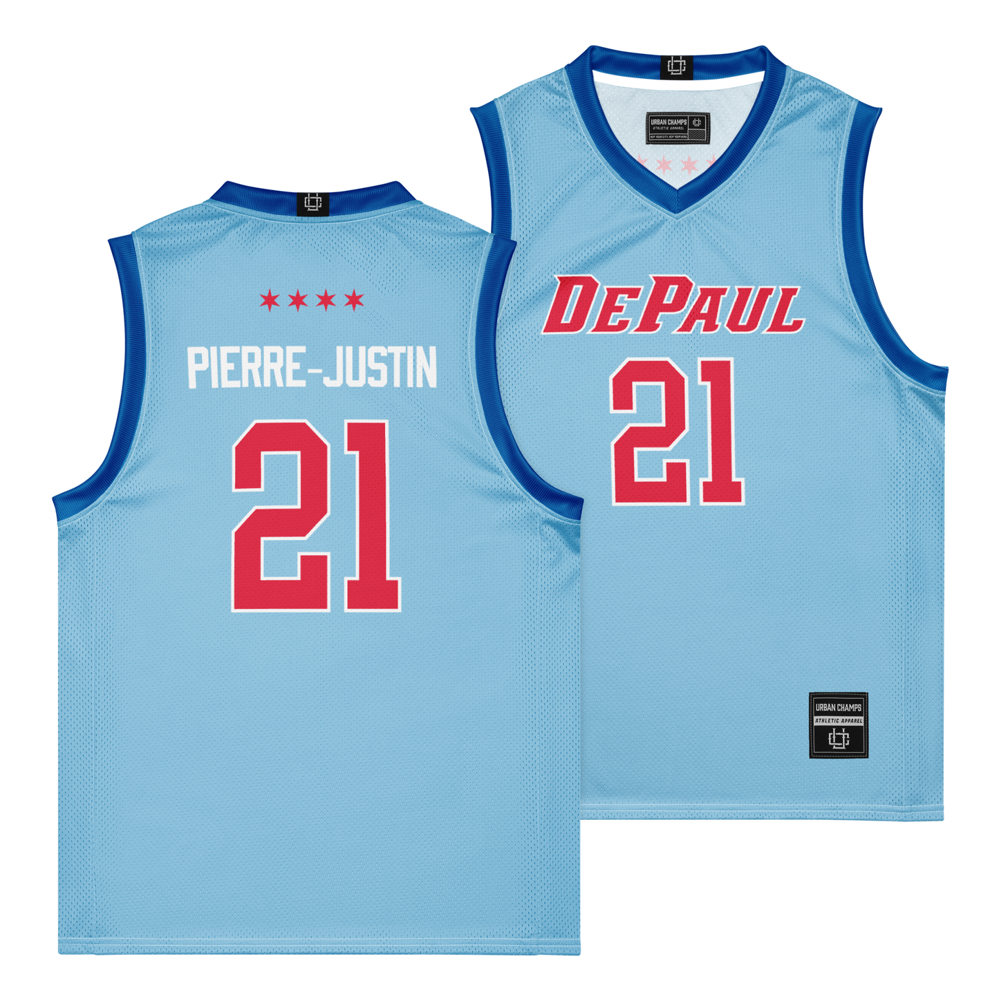 Exclusive: Depaul Mens Basketball City Connect Jersey - Theo Pierre-Justin