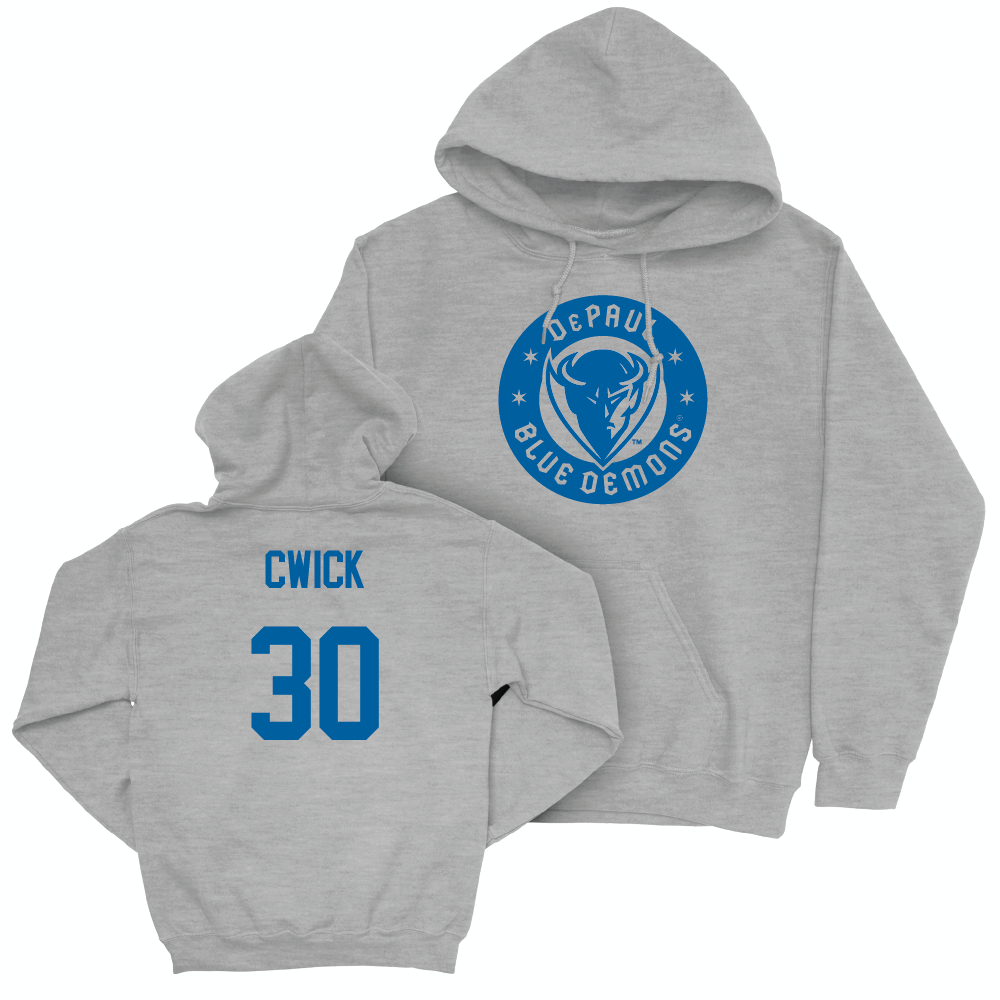 Sport Grey Softball Blue Demons Hoodie  - Brooke Cwick