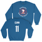 Blue Men's Basketball Retro Crewneck  - CJ Gunn