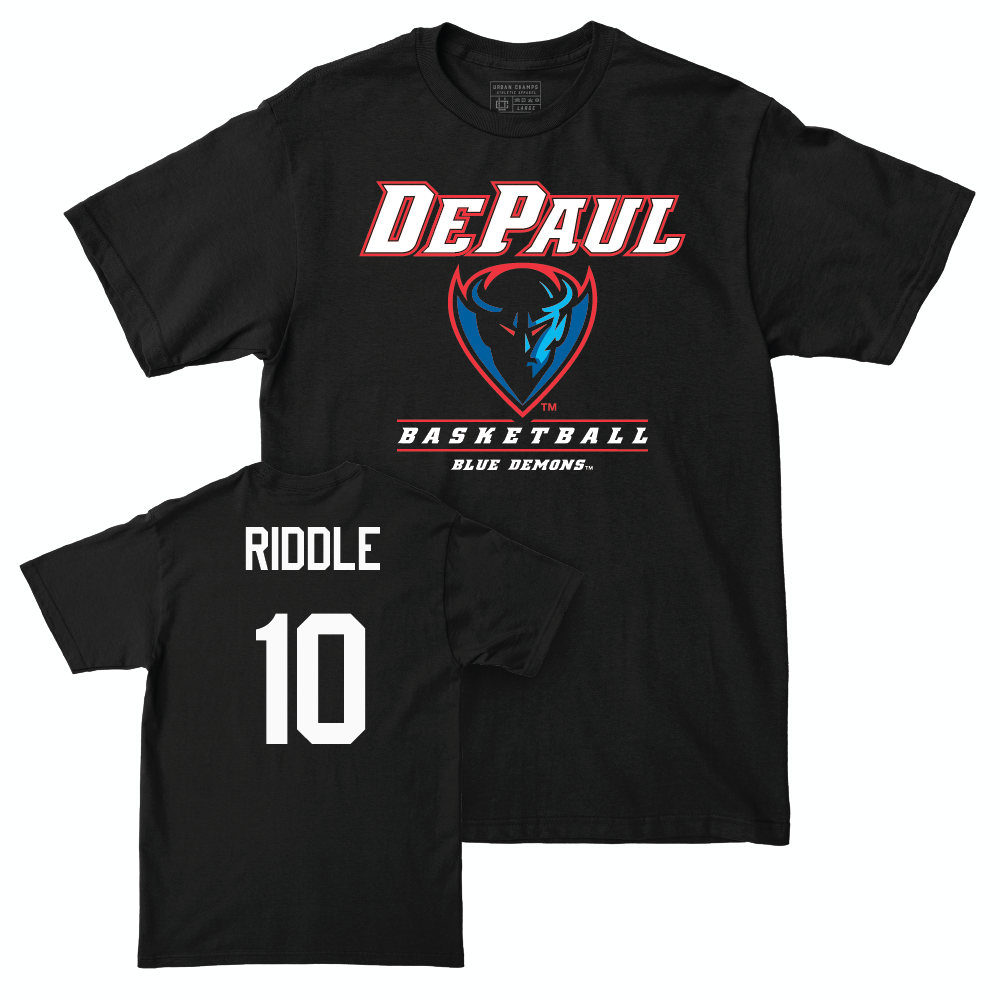 Men's Basketball Black Hardwood Tee  - Chris Riddle