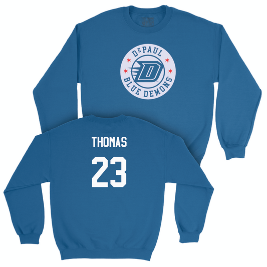 Royal Men's Basketball City Crewneck  - David Thomas