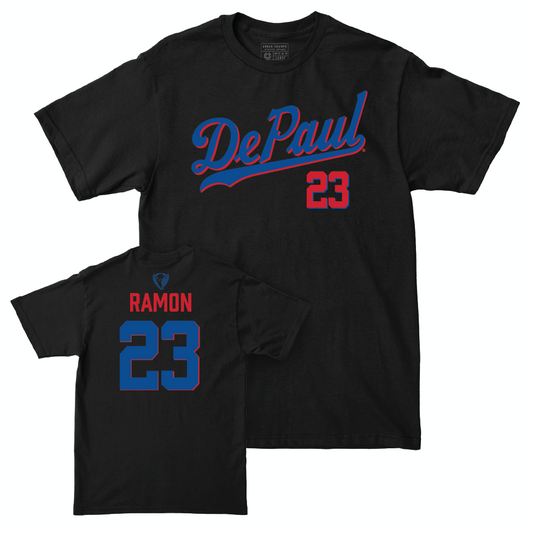 DePaul Women's Basketball Black Script Tee  - Ashley Ramon