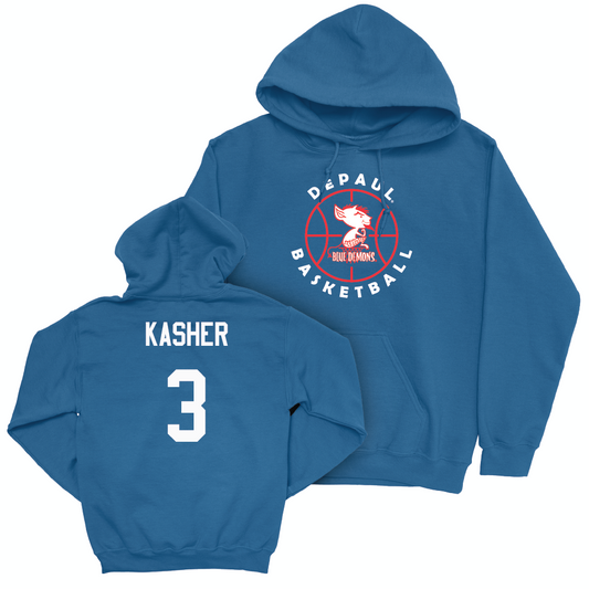 Blue Men's Basketball Retro Hoodie  - Nate Kasher