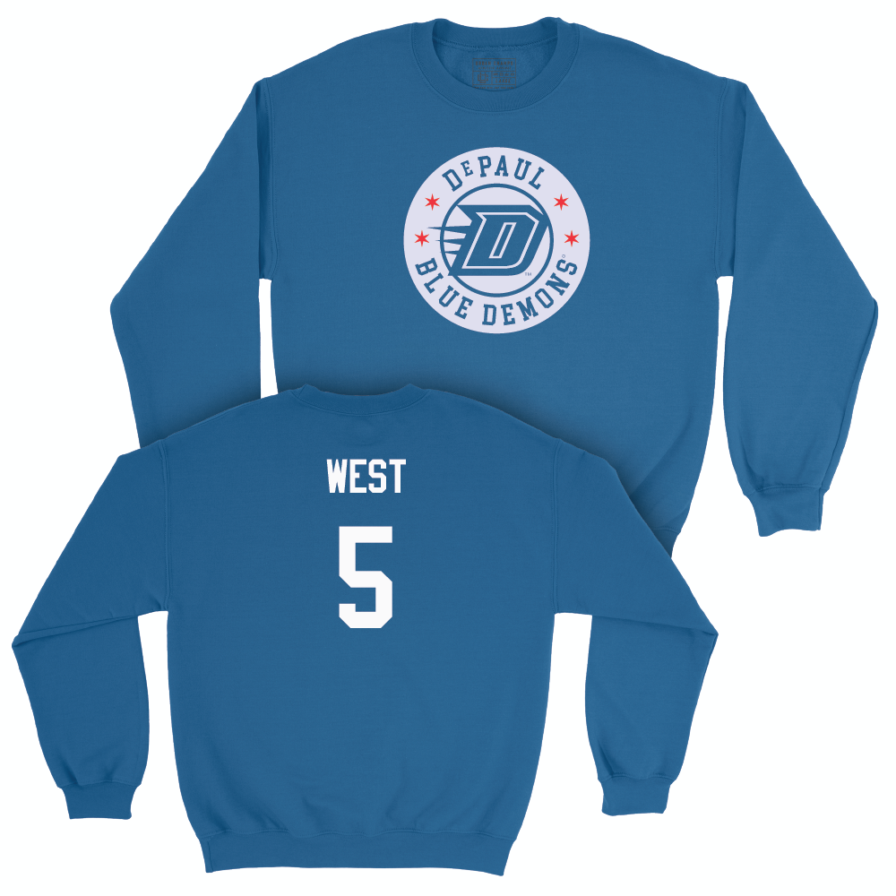 Royal Women's Basketball City Crewneck - Alayna West