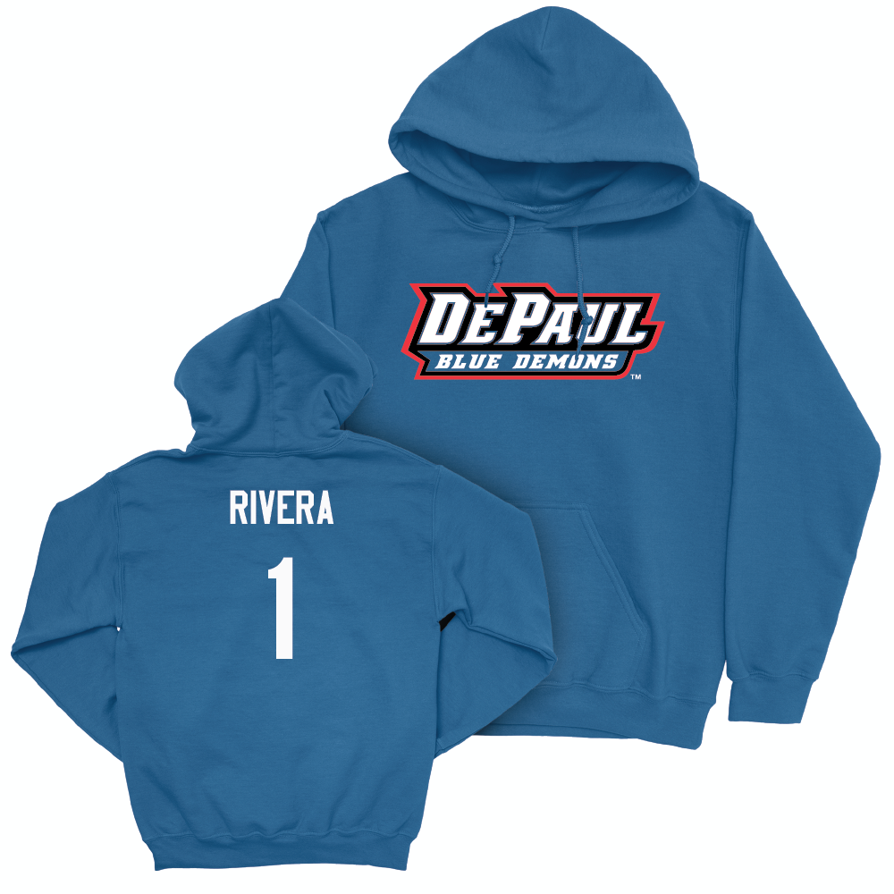 Royal Men's Basketball Team Hoodie  - Isaiah Rivera