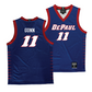 DePaul Men's Royal Basketball Jersey  - CJ Gunn