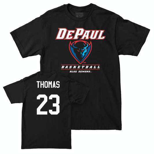 Men's Basketball Black Hardwood Tee  - David Thomas