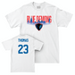 Men's Basketball White Skyline Comfort Colors Tee  - David Thomas