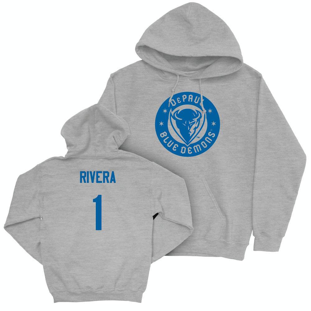 Sport Grey Men's Basketball Blue Demons Hoodie  - Isaiah Rivera