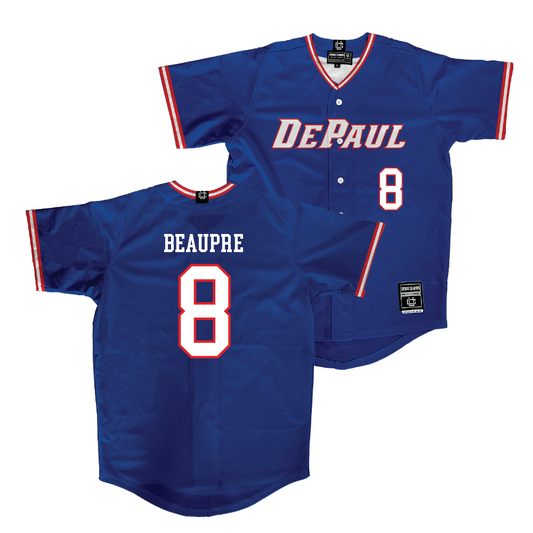 DePaul Softball Blue Jersey  - Kelly Beaupre