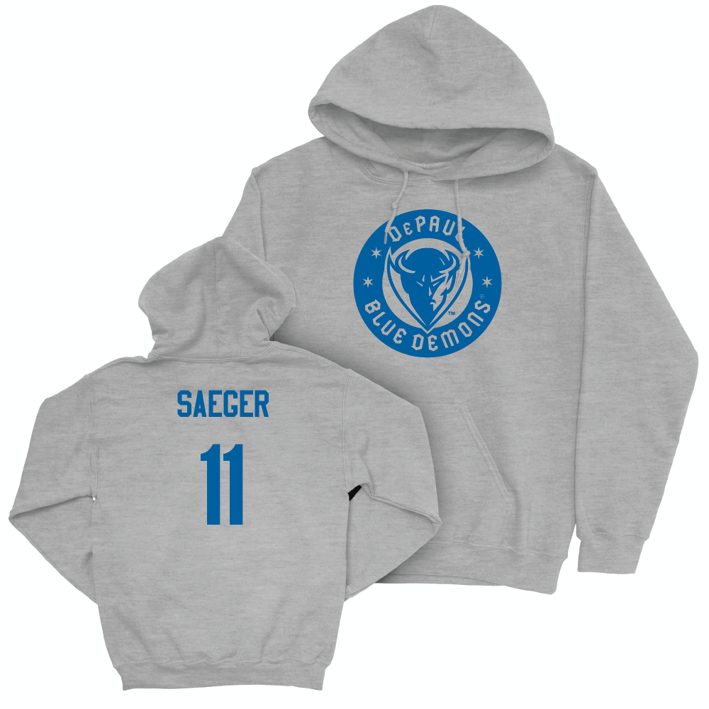 Sport Grey Volleyball Blue Demons Hoodie  - Amanda Saeger